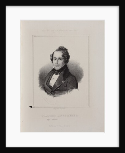 Portrait of the composer Giacomo Meyerbeer, 1841 by Anonymous