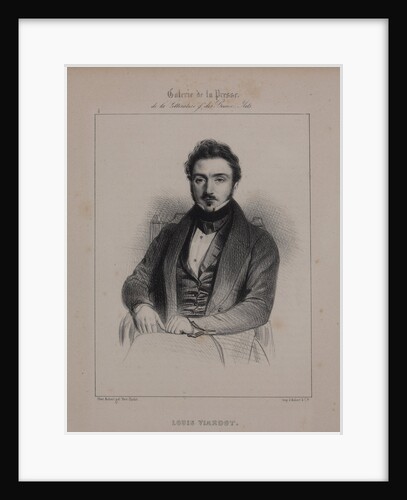 Portrait of the writer Louis Viardot, 1839-1840 by Anonymous