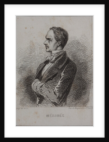 Portrait of the writer Prosper Mérimée, 1857 by Anonymous