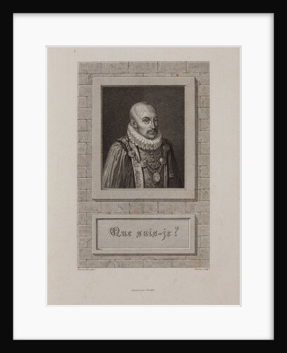 Portrait of Michel de Montaigne, 1800s by Anonymous