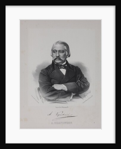 Portrait of the Publisher Andrey Alexandrovich Krayevsky, 1860s by Anonymous