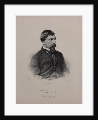 Portrait of the author Ivan Ivanovich Panaev, 1860s by Anonymous