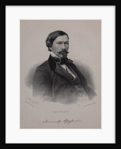 Portrait of the author Alexander Vasilyevich Druzhinin, 1860s by Anonymous