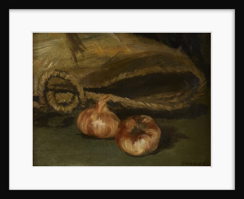 Still life with bag and garlic, 1861-1862 by Anonymous