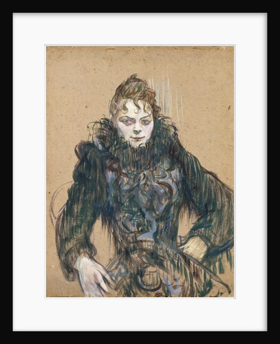 Woman with a Black Boa, 1892 by Anonymous