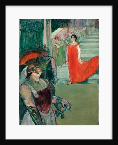 The Opera Messalina at Bordeaux (Messaline descend lescalier bordé de figurants), 1901 by Anonymous