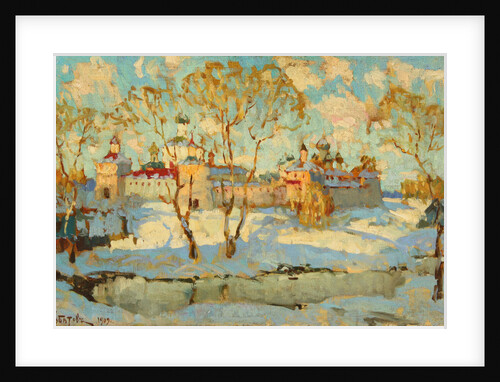 Russian Monastery in Winter by Anonymous