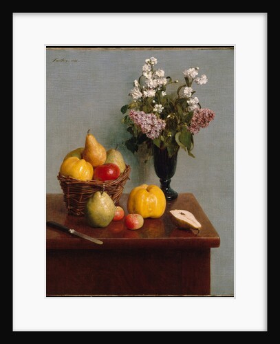 Still Life with Flowers and Fruit, 1866 by Anonymous