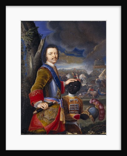 Peter the Great with his page Abraham Hannibal, ca 1720 by Anonymous