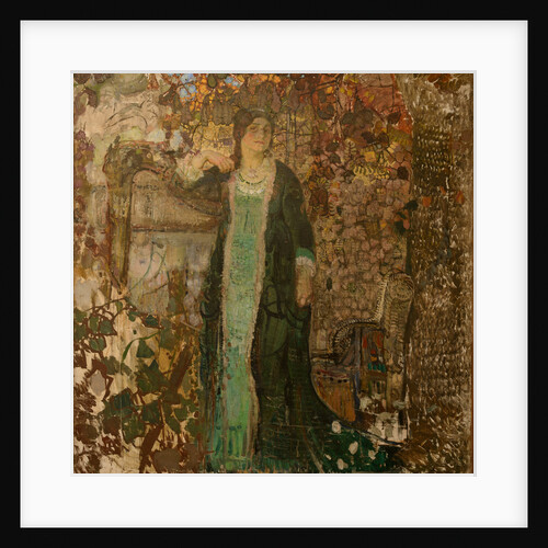 Harpist, Portrait of Tatiana Sergeevna Bartseva, 1908 by Anonymous
