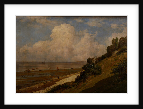 Beach at Honfleur, A hot day, 1876 by Anonymous