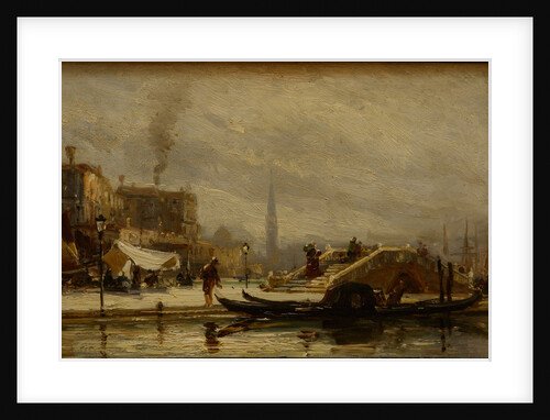 Venice near the railroad station, Noon, 1872 by Anonymous