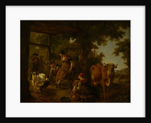 On the farm, A scene from rural life, Second Half of the 18th cen by Anonymous