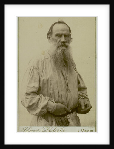 Portrait of the author Count Lev Nikolayevich Tolstoy by Anonymous