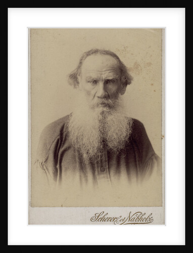 Portrait of the author Count Lev Nikolayevich Tolstoy by Anonymous