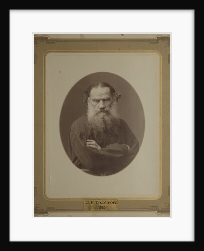 Portrait of the author Count Lev Nikolayevich Tolstoy by Anonymous