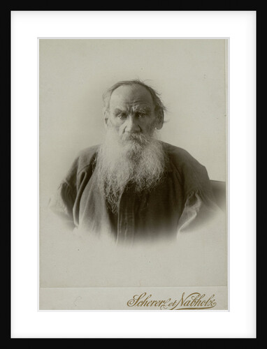 Portrait of the author Count Lev Nikolayevich Tolstoy by Anonymous