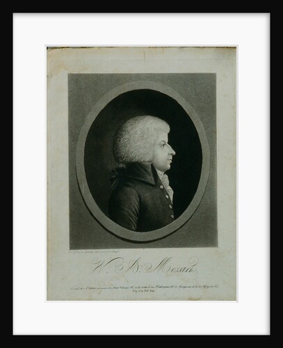 Portrait of the composer Wolfgang Amadeus Mozart by Anonymous