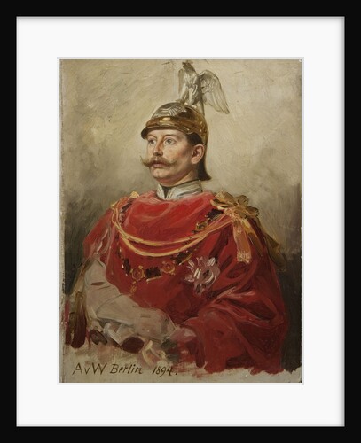 Portrait of German Emperor Wilhelm II, King of Prussia by Anonymous