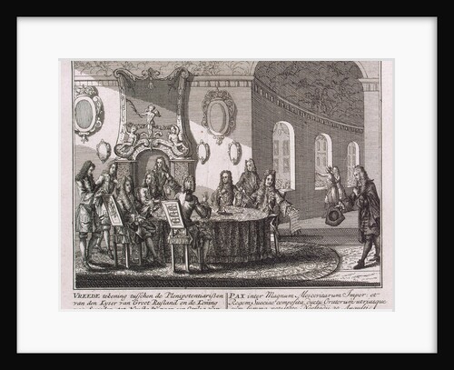Conclusion of the Peace Treaty of Nystad on 20 August 1721 by Anonymous