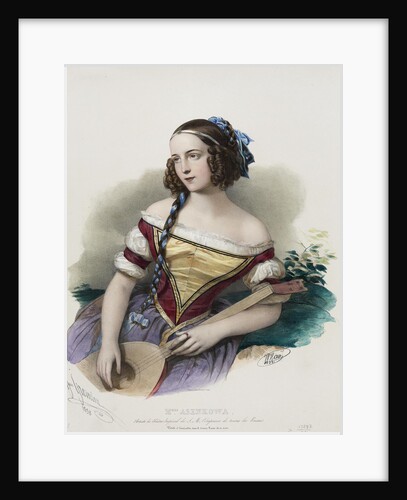 Portrait of the actress Varvara Asenkova by Anonymous