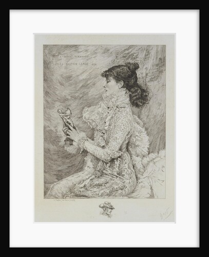 Portrait of Sarah Bernhardt by Anonymous