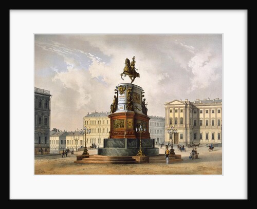 View of the Monument to Emperor Nicholas I on Saint Isaacs Square by Anonymous