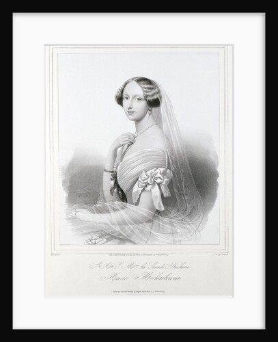 Portrait of Grand Duchess Maria Mikhailovna of Russia by Anonymous