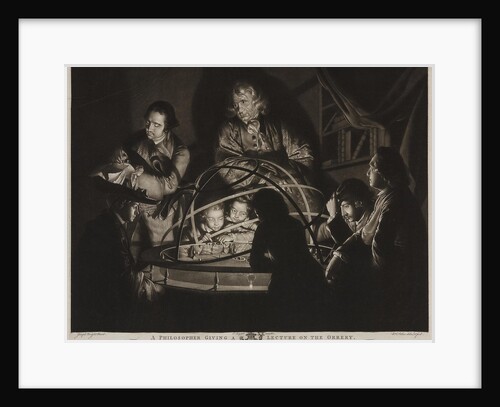 A Philosopher giving a Lecture on the Orrery in which a lamp is put in place of the Sun by Anonymous