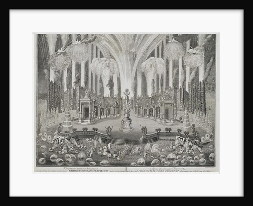 Fireworks on the Occasion of the Wedding of Grand Duke Pyotr Fyodorovitch and Grand Duchess Catherin by Anonymous