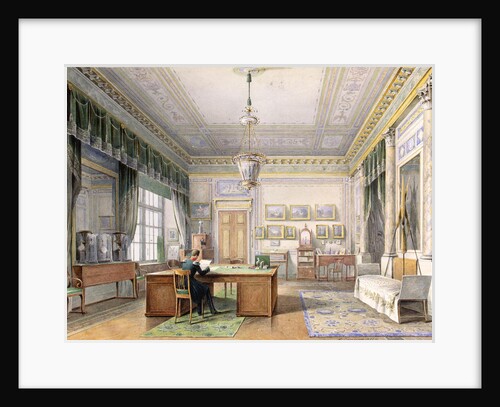 Interiors of the Winter Palace. The Study of Emperor Alexander II in the Winter Palace by Anonymous