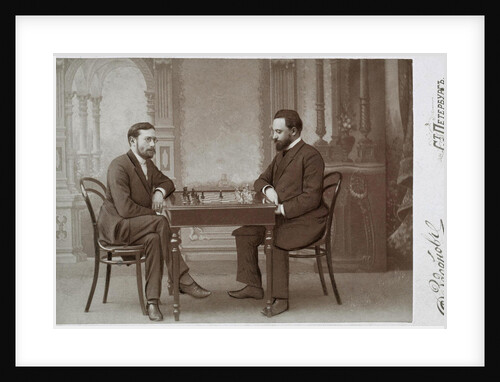 Mikhail Chigorin and Siegbert Tarrasch in Petersburg, 1893 by Anonymous