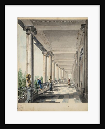 View of Ionic Gallery and the Agate Pavilion in Tsarskoye Selo by Anonymous