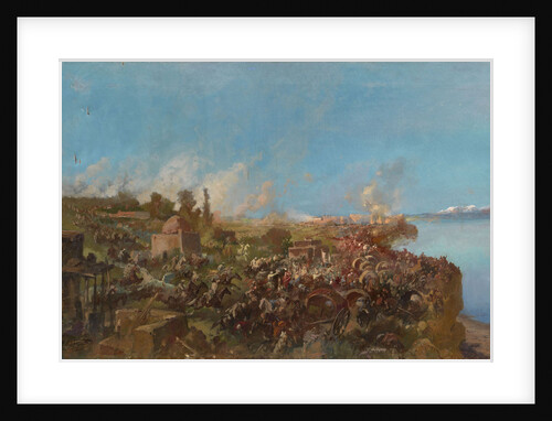 The Battle at Makhram on August 22, 1875 by Anonymous