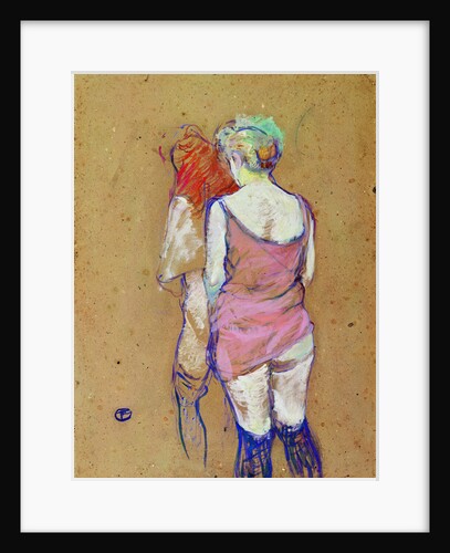 Two Half-Naked Women Seen from behind by Anonymous
