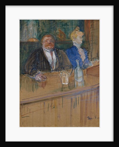 At the Cafe. The Customer and the Anemic Cashier. (Au café: le patron et la caissière chlorotique) by Anonymous