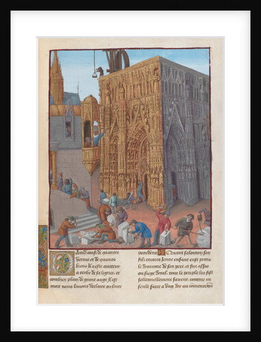 The Building of the Temple of Solomon. Illustration in Flavius Josephus Antiquities of the Jews (A by Anonymous