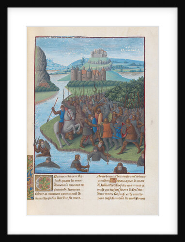 Battle between the Maccabees and the Seleucids. Illustration in Flavius Josephus Antiquities of the by Anonymous