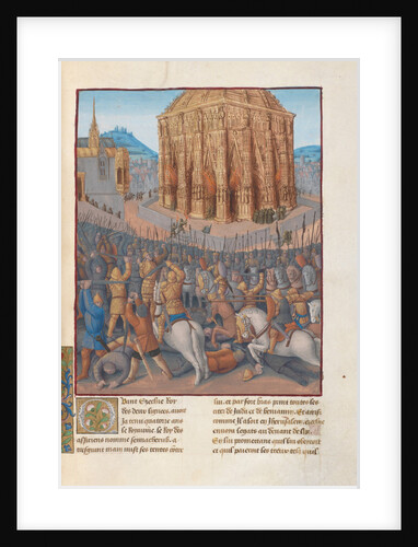 Siege of Jerusalem by Nebuchadnezzar II. Illustration in Flavius Josephus Antiquities of the Jews by Anonymous