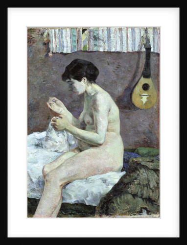 Study of a Nude (Suzanne sewing) by Anonymous