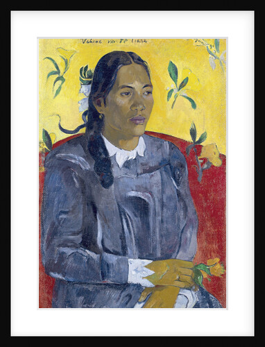Vahine no te Tiare (Woman with a Flower) by Anonymous