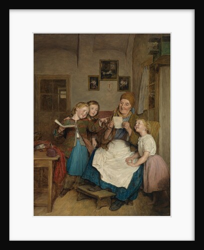 Grandmother with three grandchildren by Anonymous