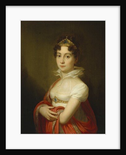 Juvenile portrait of Empress Maria Ludovica with a diadem by Anonymous