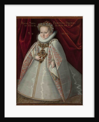 Portrait of Anna Maria Vasa, daughter of King Sigismund III of Poland by Anonymous