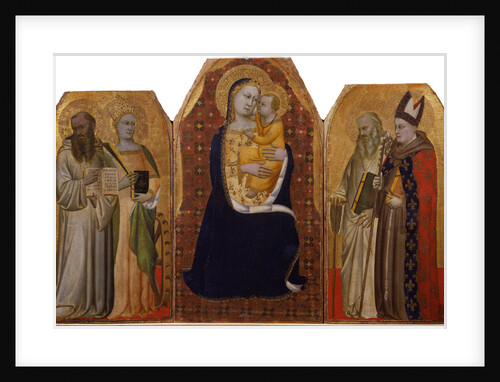 Madonna Enthroned with Child and Saints by Anonymous