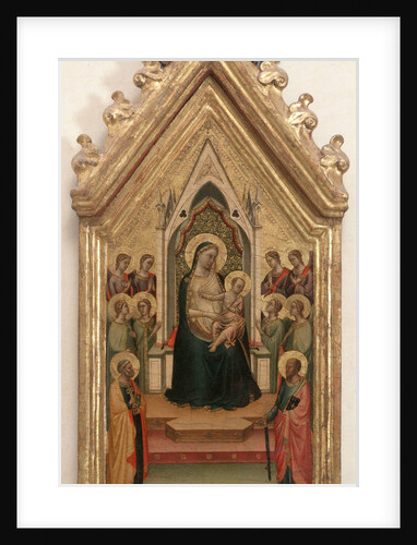 Madonna and Child with eight Angels and Saints Peter and Paul by Anonymous