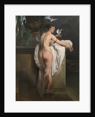 Venus Playing with Two Doves (Portrait of the Ballerina Carlotta Chabert) by Anonymous