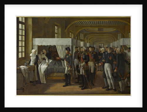 Napoleon I visiting the infirmary of Les Invalides, February 11, 1808 by Anonymous