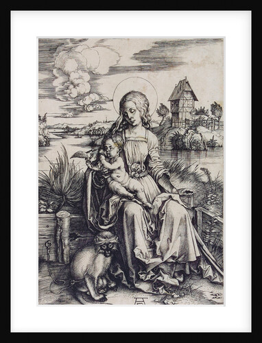 Madonna with the Monkey by Anonymous