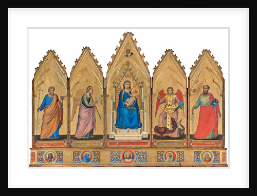 Polyptych: Madonna Enthroned with Child and Saints by Anonymous